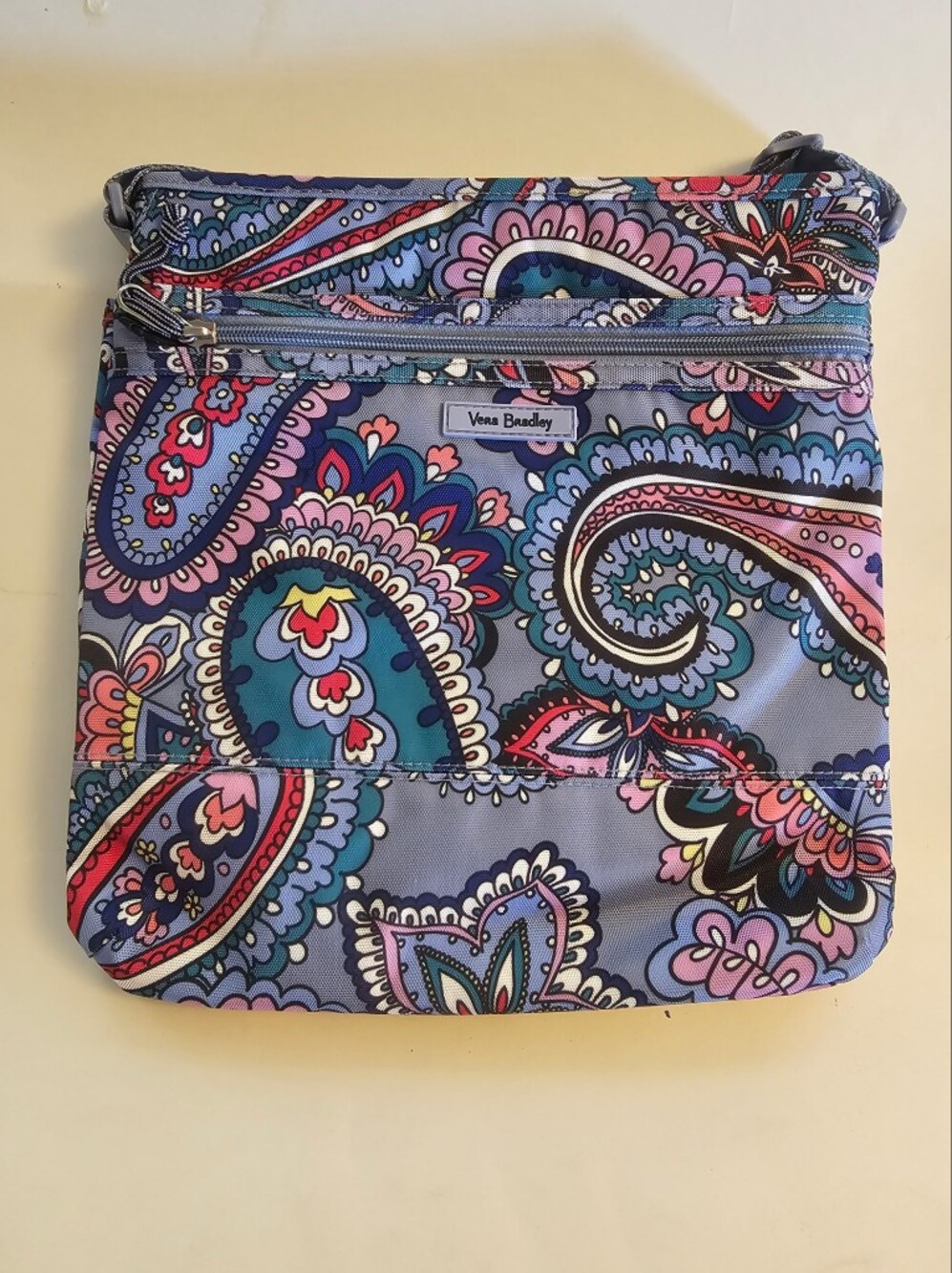 Brand New Vera Bradley Slim Crossbody Lighten Up Kona Paisley